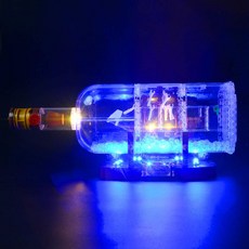 BRIKSM S in a Bottle LED 조명 키트 - 레고 21313 92177 빌딩 블록 모델과 호환 세트 미포함, 한개옵션0