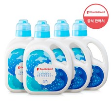 더블하트 유아용 섬유세제 1.2L, 1200ml, 4개