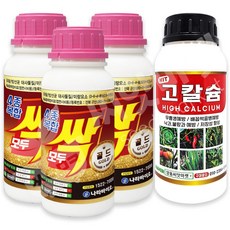 모두싹 골드 500ml 3개 + 고칼슘 500ml 복합비료 미량요소 칼슘제 식물영양제, 단품