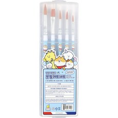 모닝글로리 댕댕이프렌즈 붓 5종 + 팔레트, 블루, 1세트