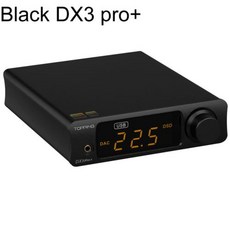 Topping DX3Pro HiRes DAC Headphone amp ES9038Q2M DSD512 PCM768kHz QCC5125 Support BluetoothUSBOPTCOA, 1) Black - dx7proplus