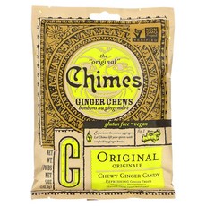 Chimes 생강 츄 오리지널 5 온스 (141.8 g) 2팩, 141.8g, 2개
