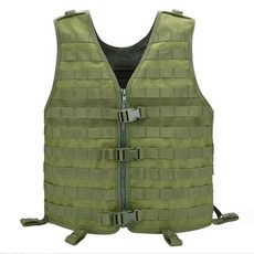 블랙불 조끼 900D 빠른 분해 경량 전술 MOLLE 훈련 정장 군사 Airsoft, GREEN, 1개