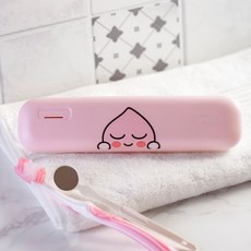 카카오 프렌즈 칫솔 살균기 휴대용 무선 충전식 USB, 라이언, 없음