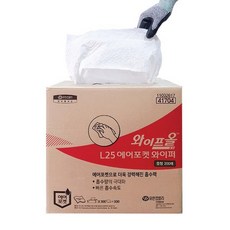 41704 와이프올 L25 에어포켓 산업 와이퍼 중형 200매, 2개