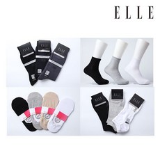 엘르 ELLE 데일리양말 덧신 3족묶음 8종 218134