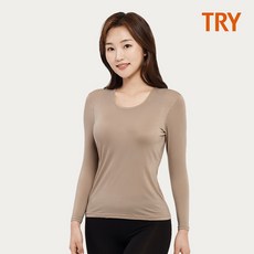 [KT알파쇼핑][트라이] 여성 히트업 플러스 브라 티셔츠