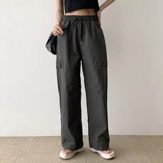 순이들 남여공용 썸머 바스락 카고 와이드 트레이닝 팬츠