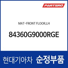 순정 카매트(운전석) (84360G9000RGE) 제네시스 G70 현대모비스 부품몰, 1개