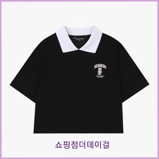 더데이걸 24여름신상@@주니어 데일리로 입기좋은 여유있는 크롭티 활동성이 좋고 카라가 포인트@@ 여유핏단정카라반팔TGRA24310