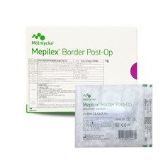 메피렉스 보더 포스트오피 9x10cm 10매 Mepilex Border Post op 최신제조, 1팩