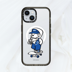 케이스티파이 아이폰 15 케이스Skater JOHN (Overalls) 클리어 블랙