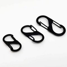 S 형 카라비너 비너 비나 캠핑고리 스포츠 둥산 낚시 분실방지 텐트 트레킹 고정, 스텐5CM
