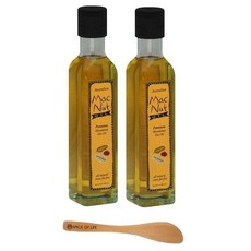 <해외직구>맥넛 마카다미아 넛 오일 8.5 온스 (2 팩)-Spice of Life 미니 대나무 주걱 포함, 1set, 상세참조