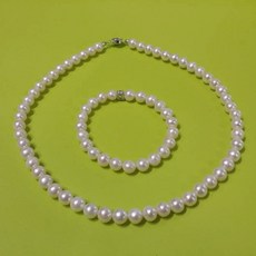 담수진주목걸이팔찌셋트