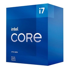 Intel Core i7-11700F 데스크탑 프로세서 8코어 최대 4.9GHz LGA1200(인텔 500 시리즈 및 400 시리즈 칩셋) 65W - 11700k