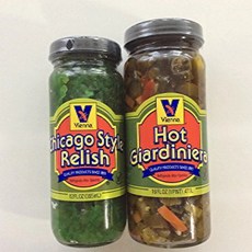 Vienna Chicago Style Relish (12 oz) and Vienna Hot Giardiniera (16 oz) Bundle null