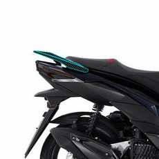 VSX125 SYM 탄소 카본 투명 방수 보호 스티커 스크래치 방지 커버, 후미대(탄소섬유 보호대)