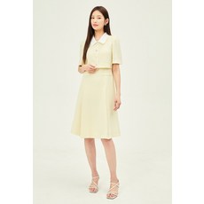 JJ지고트 원피스 재킷 스타일 배색 칼라 원피스GP6M0OP901