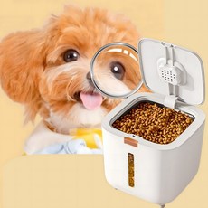 공기차단 반려견 사료 보관통, 10L, 1개