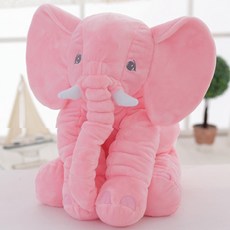 코끼리 애착 인형 아기 베개 수면 쿠션 침구 필로우, 핑크
