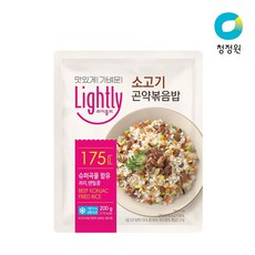 청정원 라이틀리 소고기 곤약볶음밥 200g x 10개
