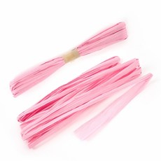 [루피너스] DIY 태슬가랜드 전용종이끈 10m 파티용품 문구용품 칼라지끈, 핑크, 1개