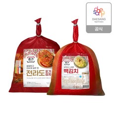 [종가] 전라도 포기김치 3.3kg+백김치 3kg, 상세 설명 참조