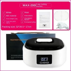 온도 조절이 가능한 전문 왁스 히터 미용 및 바디 멜팅 머신 대용량 200W 110V 220V, [02] 110V white, 1개, 1.220V white