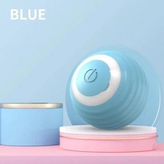 움직이는강아지 장난감 볼 놀이기구 전기 고양이 공 대화형 USB 충전식 자동 회전 ABS 지능형 롤링 개 액세서리, 1) WHITE, 1개