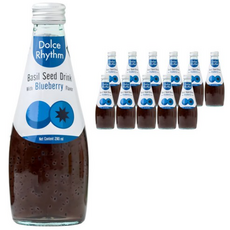 돌체리듬 바질씨드 드링크 블루베리맛, 290ml, 48개