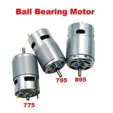 775 DC 모터 6000 12000RPM 큰 토크 볼베어링 큰 높은 토크 힘 저잡음 장치 흡진기 모터 전자 부속 모터|직류 전동기|, 1개, 단일, Model 775