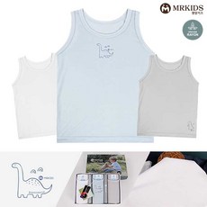 [엠알키즈] 멜로우 남자 남성 유아동 패션 속옷 런닝 3매입_KMRSF-017