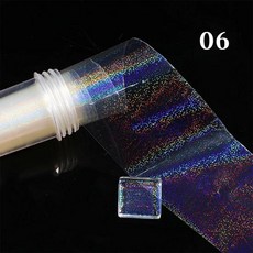 핑크 골드 실버 네일 포일 롤 반짝이는 하늘 아트 전송 스티커 슬라이더 종이 매니큐어 장식, 13. A6, 1개