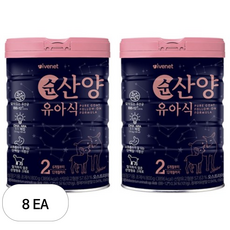 아이배냇 컨피던트 순 산양유아식 2단계, 8개, 800g
