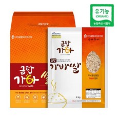 금탑가바 가바쌀 선물세트 오분도미 4kg 유기농 기능성쌀 5분도 (선물박스), 1개