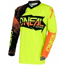 O'Neal Element Burnout MX 모토크로스 저지 저지 셔츠 엔두로 오프로드 오프로드 쿼드 크로스 성인 0008 - 옐로우 L, 단일옵션