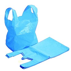 청색 파란 손잡이 비닐봉투, 200매, 13L