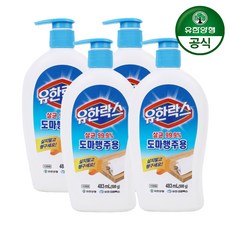 유한락스 도마 행주용 세제, 483ml, 4개