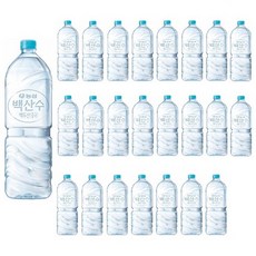 백산수 무라벨 생수, 2L, 36개
