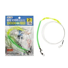  해동 갈치 오모리 와이어 케미 채비 100cm HA-1763, 1개 