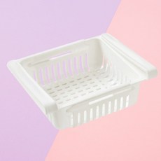 공간활용 화이트 냉장고 틈새선반