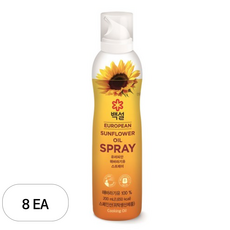백설 유러피안 해바라기유 스프레이, 8개, 200ml