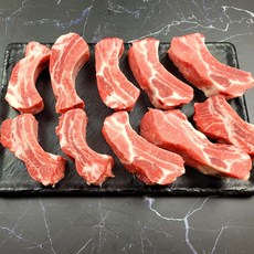 고기해적 듀록 등갈비 냉동 로인립 바베큐립 쪽갈비, 1개, 1kg