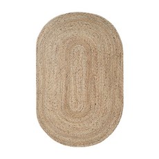 대형라탄타원형러그