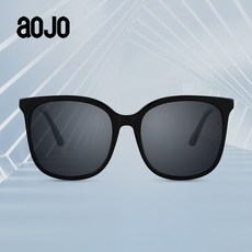 aojo 선글라스 사각형 큰 틀 판 넬 편광 남녀 모델 AJ 405 SF 901 BKC1