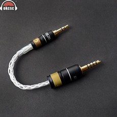 전문 3.5mm ~ 4.4mm 밸런스드 플러그 오디오 케이블 소니 NW-WM1Z NW-WM1A Fiio M11 Pro 용 8 코어 실버 도금 쿠