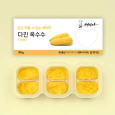 배마마 야채 큐브 곱게다진 28종 토핑 재료 채소 죽, 1개, 90g, 26.곱게다진 옥수수 큐브