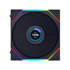 리안리 280142 선풍기 14tllcd1b Fdb 블랙 140x140x28 mm 소매, 1개
