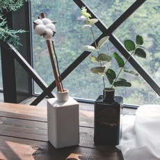 사각 화병 매트 화병 꽃병 디퓨저, 2. 화이트(무광/매트)